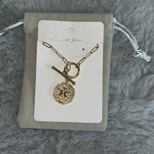 18K Gold Moon Star Lion Evil Eye Pendant Necklace Medallion